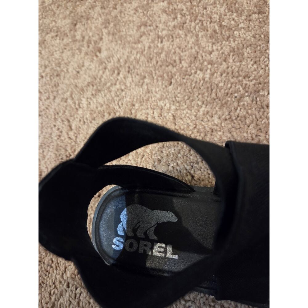Sorel Black Strappy Flat Sandals. Size 8.5 - Picture 8 of 9